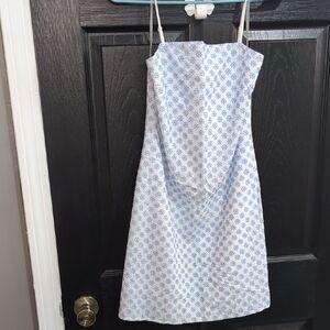 Trixxi Blue and White Floral Sundress